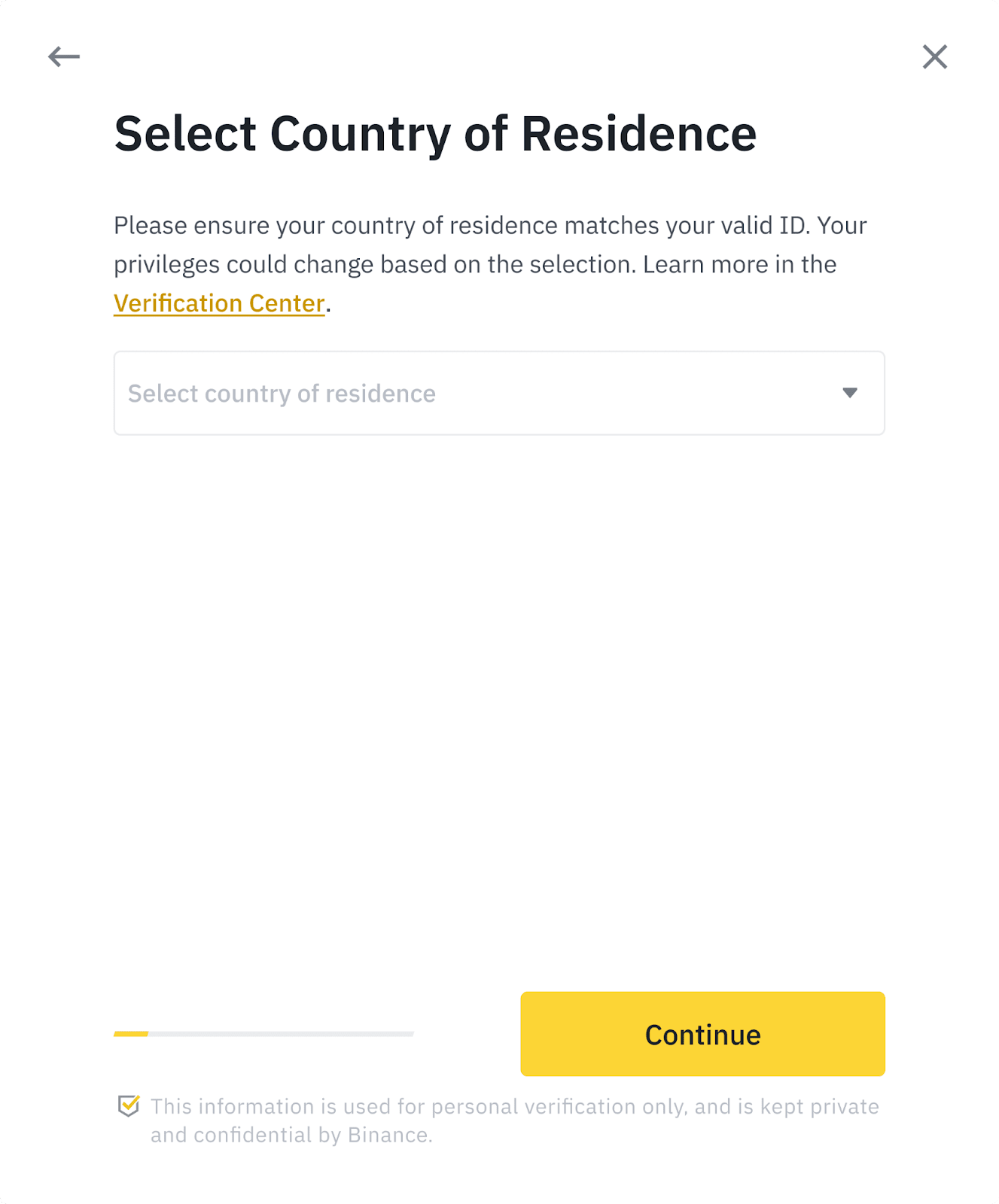 binance registr instruction