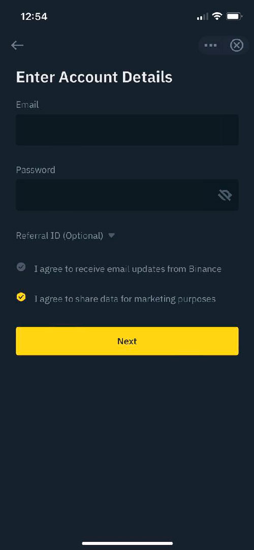 how to register on binance