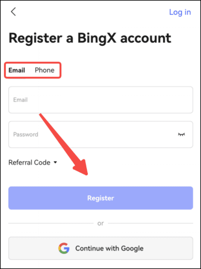 Bingx регистрация. Bingx.