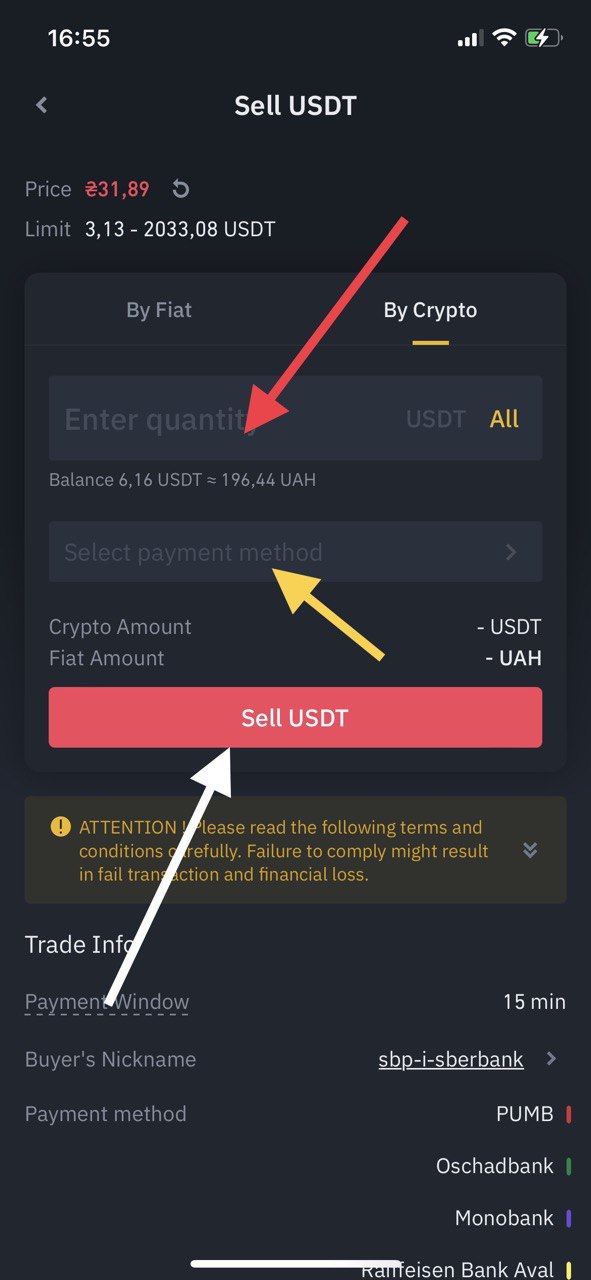 binance buy and sell crypto with bank card