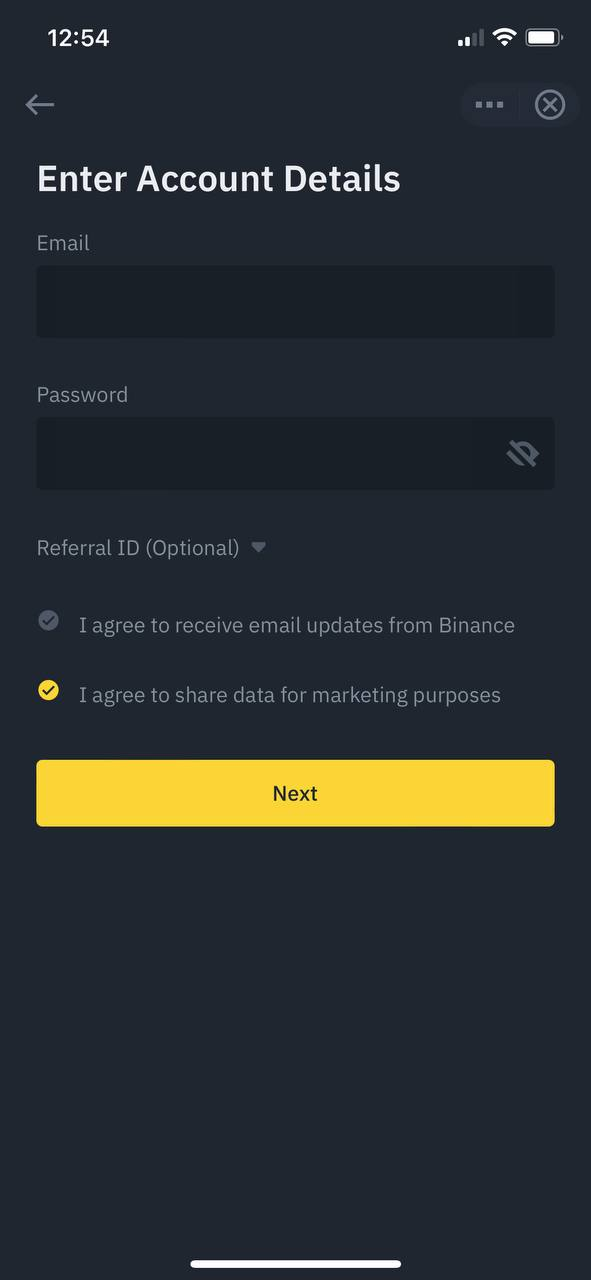 how to register on binance