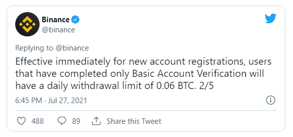what is going on with binance